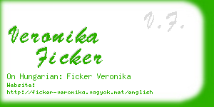 veronika ficker business card